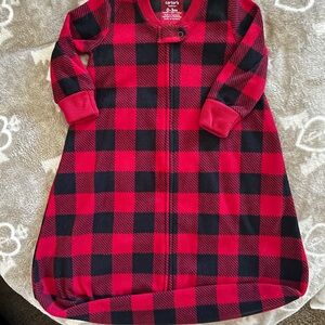 Carter's Kids Red and Black Checkered Sleep Sack
